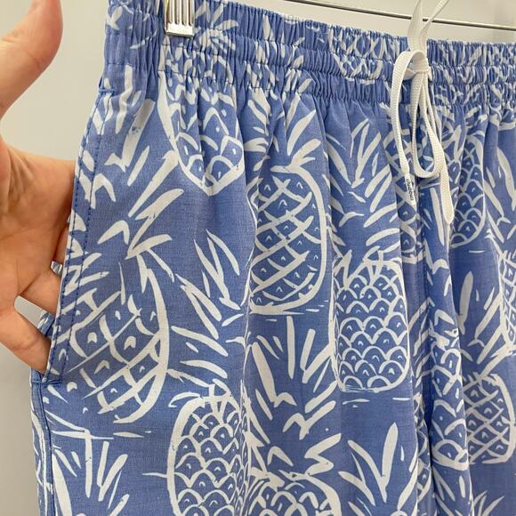 Chubbies XL 7” Classic Swim Trunk The Thigh-Napples Blue Pineapple Print - Picture 4 of 7